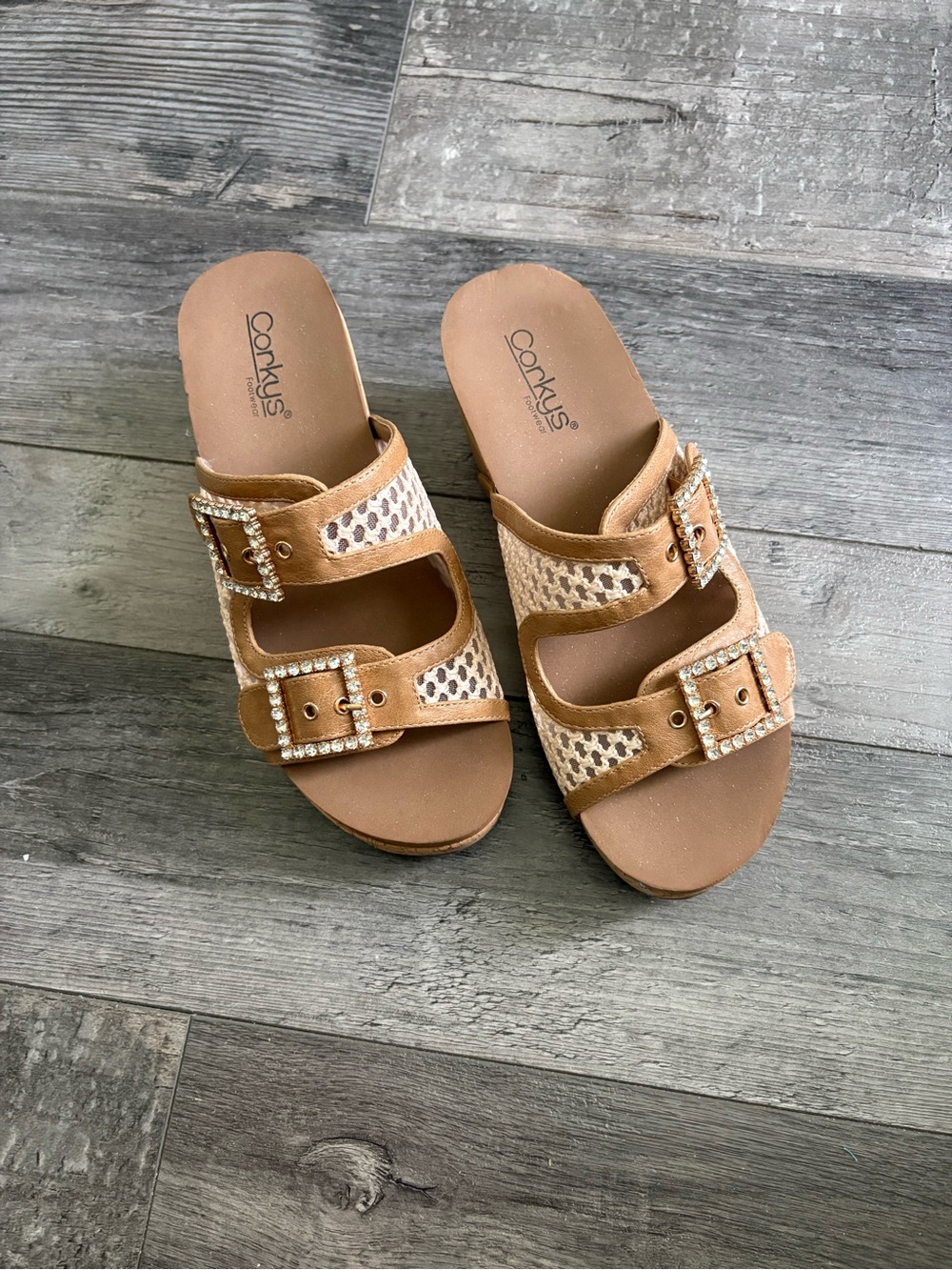 Corkys Cream Crochet Wedge Sandals
NEVER WORN